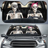 Funny Skeleton Couple Car Windshield Sunshade Car Accessories