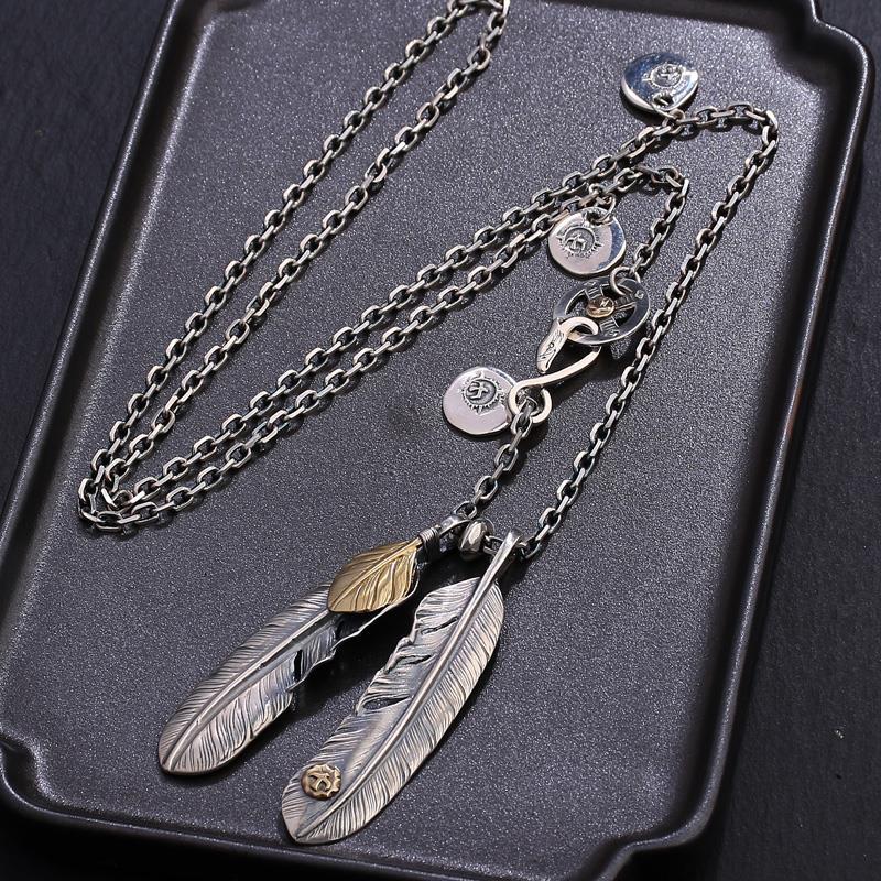 New Retro Native Feather Necklace