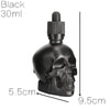 Skull Bottle Bitter Liquid Frosted Black Skull Shape