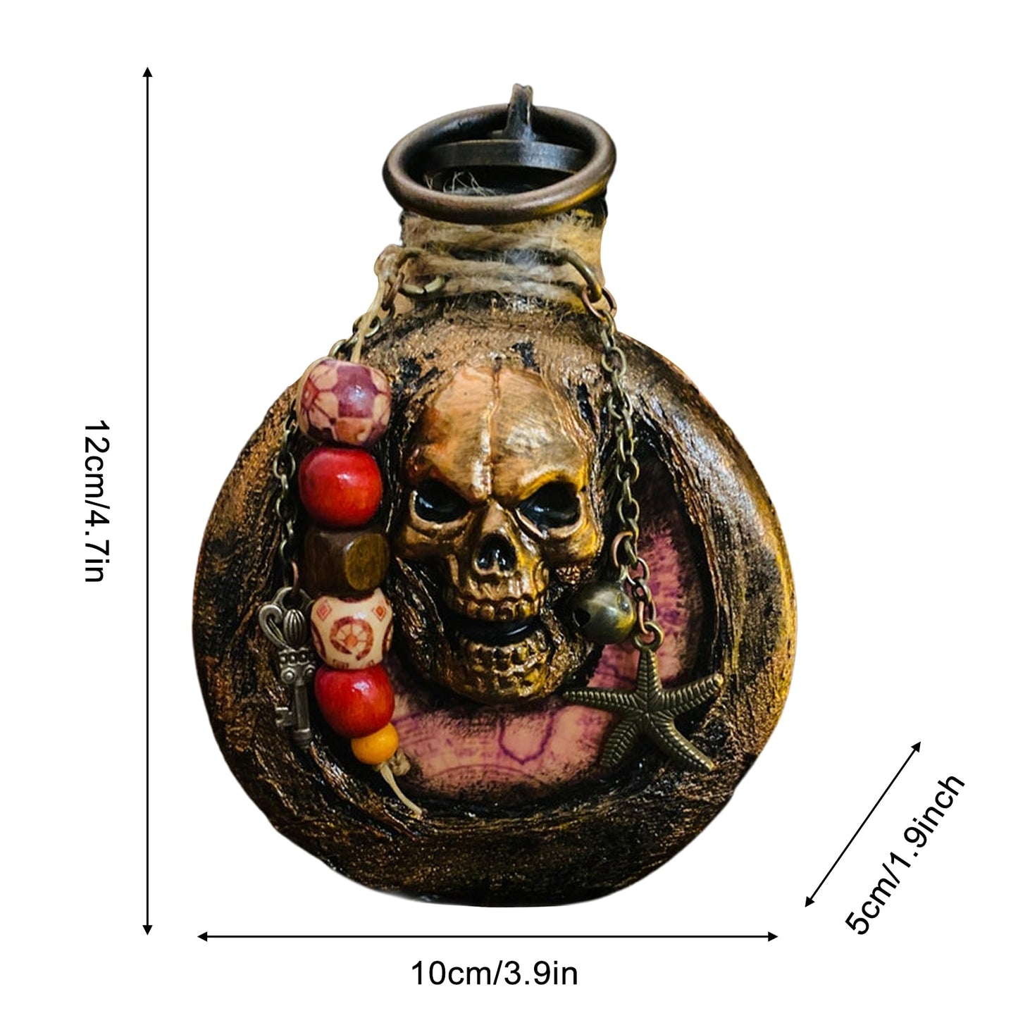 Skull Head Pirate Rum Bottle Halloween Limited Edition