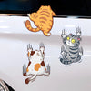 3 Items Funny Pet Cat Car Sticker