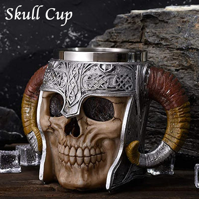 Skull Mugs Stainless Steel Mug 600ml