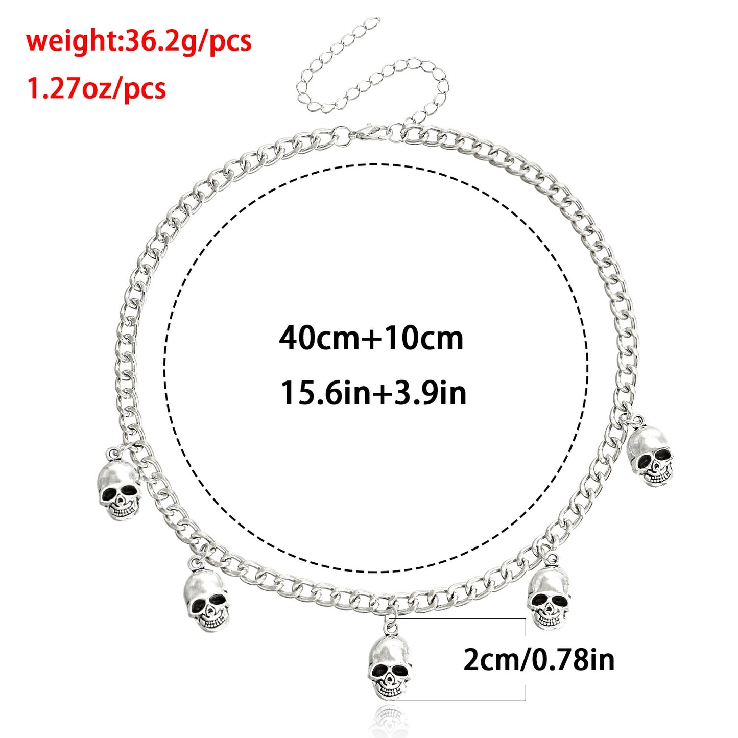 Cute Skull Pendant Necklace