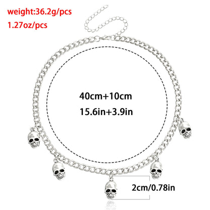 Cute Skull Pendant Necklace