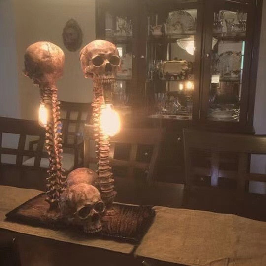 Halloween Skull Skeleton Lamp Home Bedroom Decoration