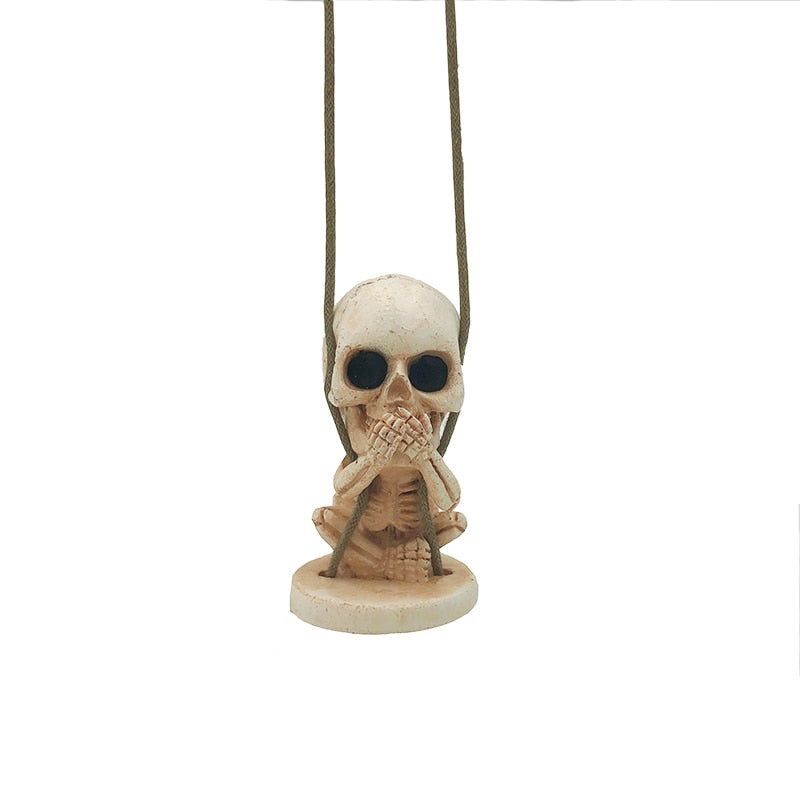 Skull Cute Swing Car Mirror Ornament Accessories