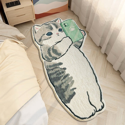 Kawaii Cat Mat Non-slip Bedside Rug