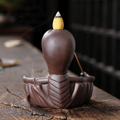 Backflow Incense Burner Skull Decor Incense Stick Holder