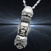 Badass Skull No Evil Necklace