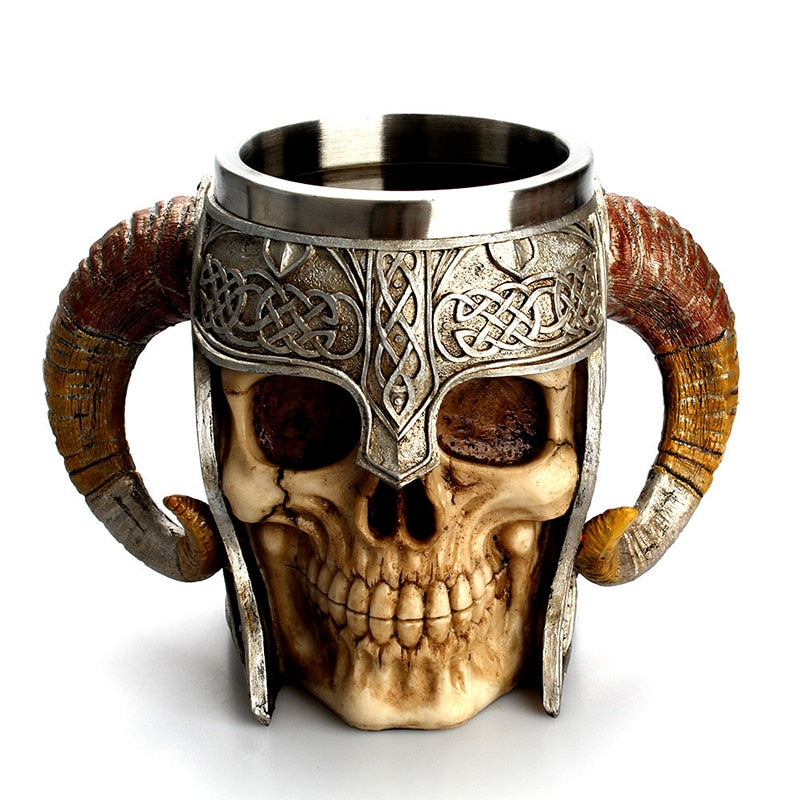 Skull Mugs Stainless Steel Mug 600ml