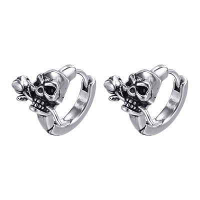 Gothic Skull Skeleton Earrings