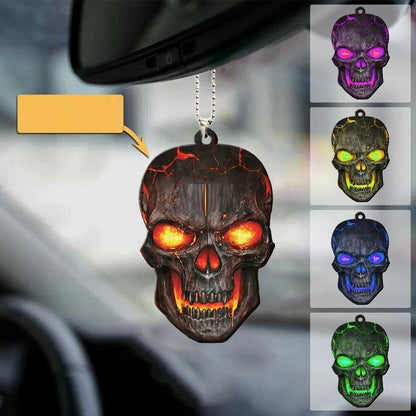 Car Pendant Skull Rear View Decorations Car Accessories