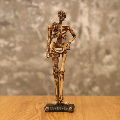 Creative Robot Mechanical Skull Resin Statue