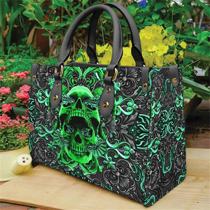 Skull Leather Bag Handbag For Women Large Shoulder Handbags