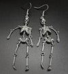 Skeleton Skull Dangle Earrings