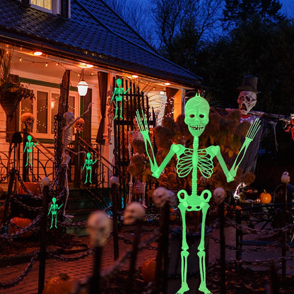 Halloween Props Luminous Hanging Skeleton Halloween Decoration