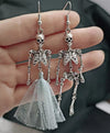 Skeleton Skull Dangle Earrings