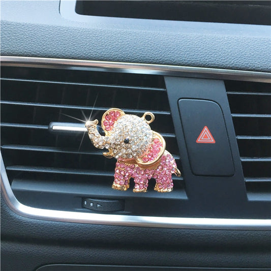 Cute Elephant Car Perfume Clip Air Freshener